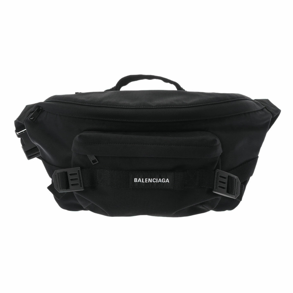 BALENCIAGA Army Waist Bag Black Body Belt Bum Crossbody